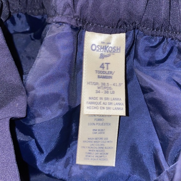 Osh Kosh B’gosh 4T blue lined polyester skirt uniform stretchy back waistband - Picture 4 of 9